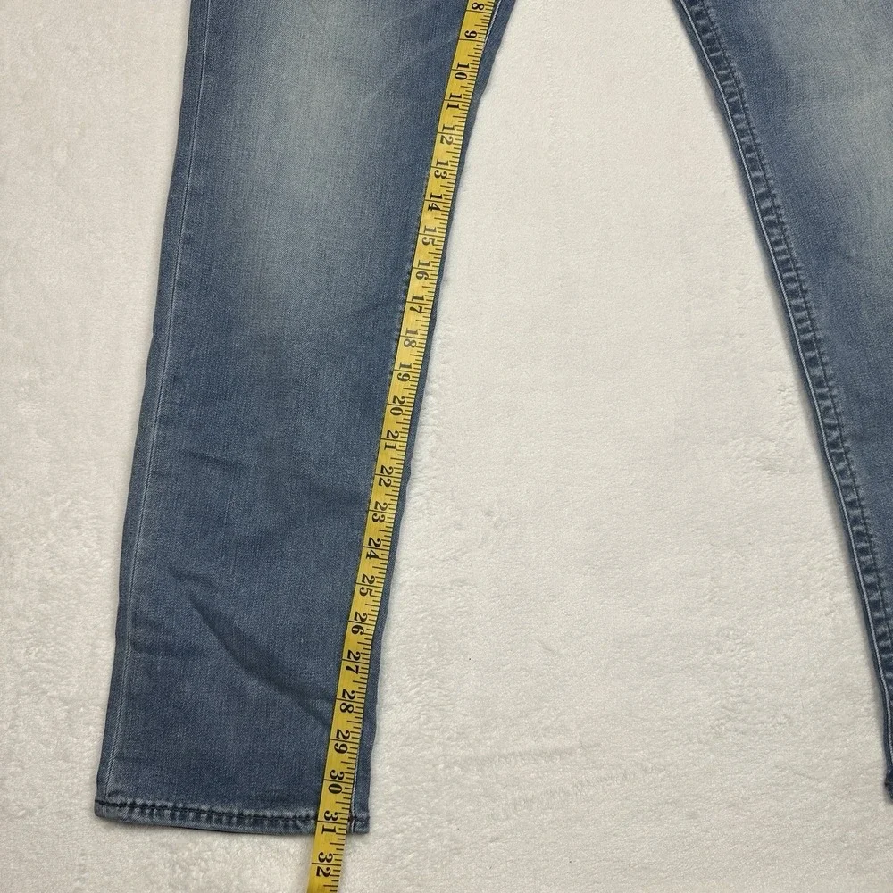 True Religion GEND Relaxed Slim Jeans Mens‎ Size 33 Light Wash Denim